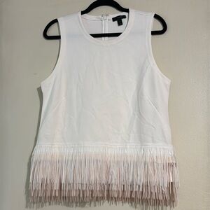 JCrew fringe sleeveless top